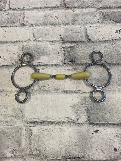 5" Happy Mouth Double Jointed 2-Ring Gag