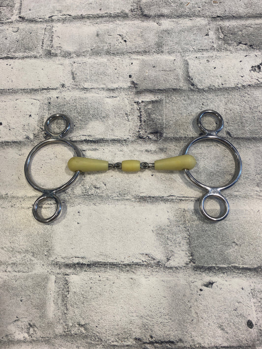 5" Happy Mouth Double Jointed 2-Ring Gag