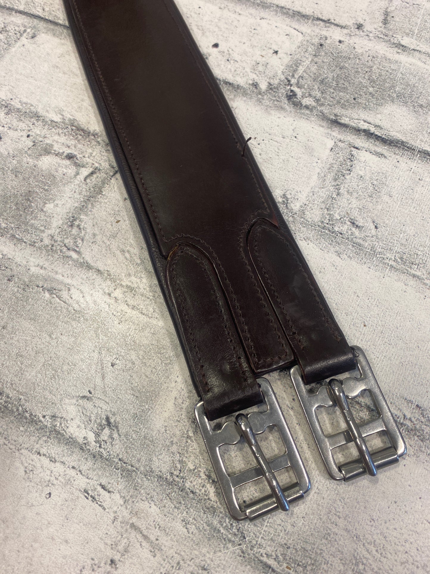 48" One Sided Elastic Leather Girth
