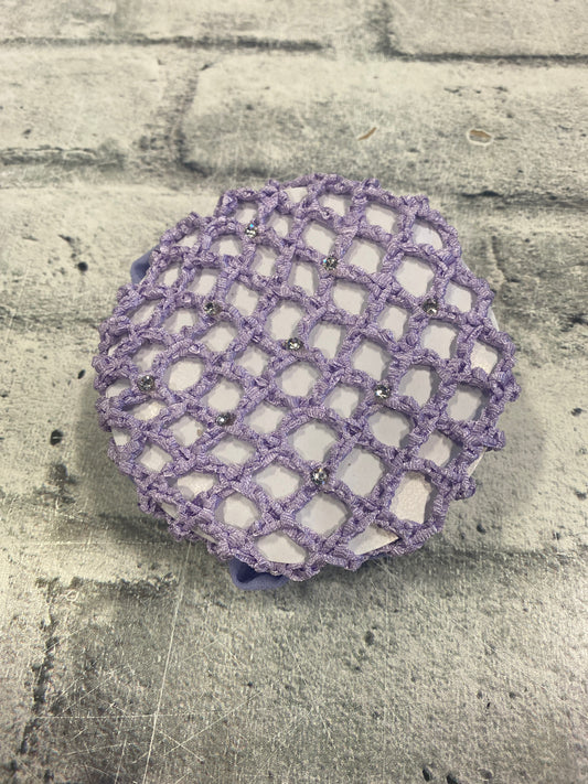 Hair Bun w/ Scrunchie Purple
