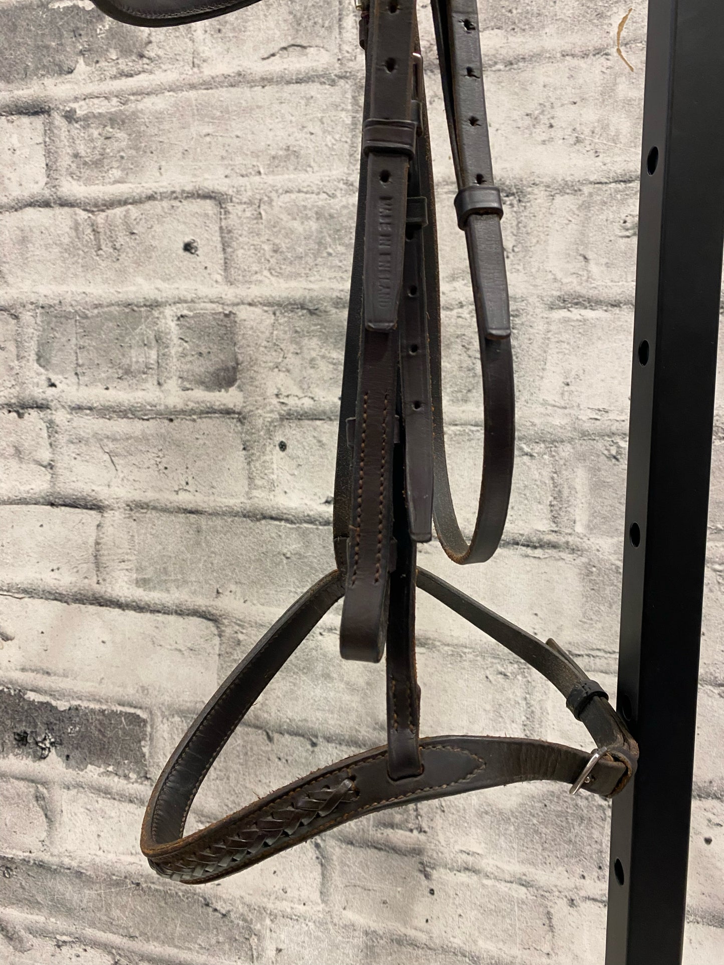 Bobbys Tack Braided Leather AP Bridle Brown F