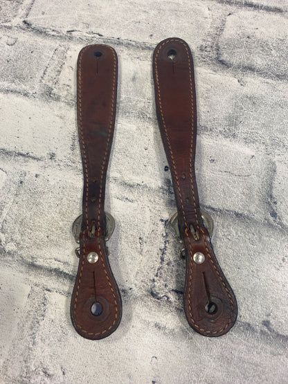 Reversible Spur Straps Brown/Dot