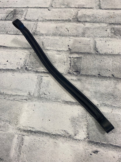 15" Crystal Straight Browband Black