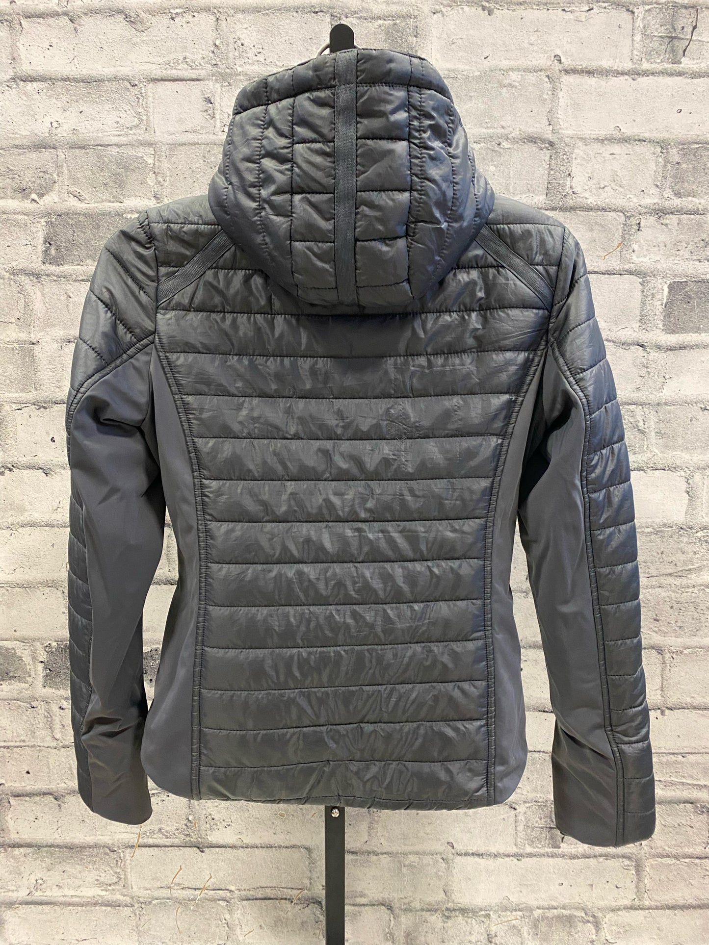 Tred Step Puffy Fur Lined Jacket Grey XS