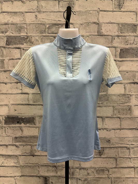 Milestone SS Mesh Riding Shirt Sky Blue M