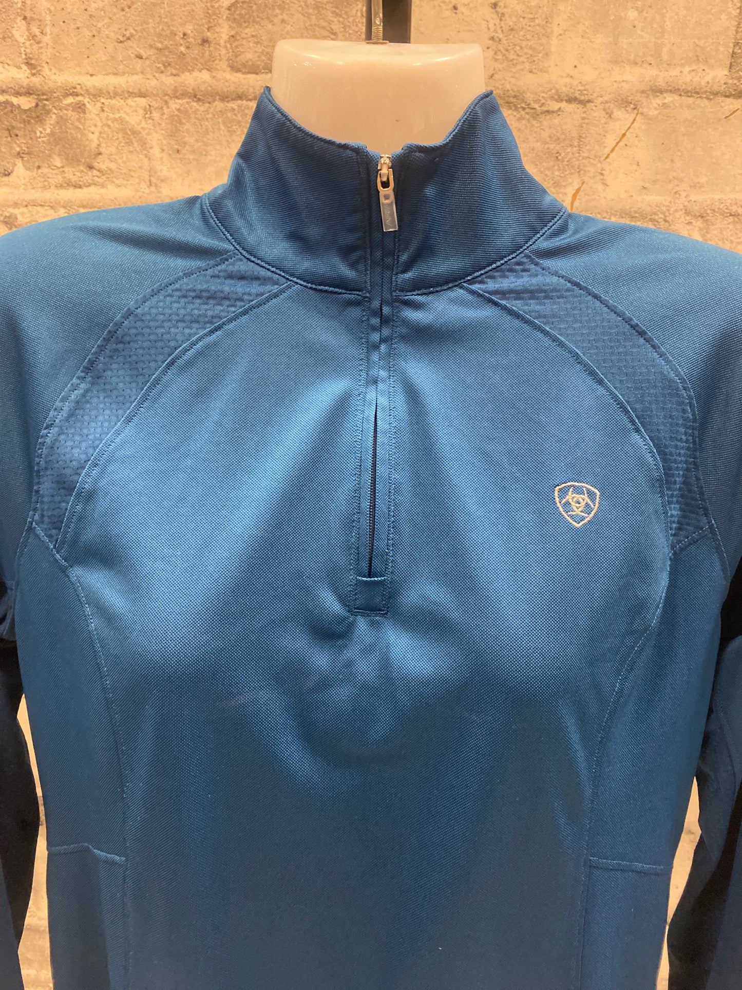 Ariat Tech LS 1/4 Zip Cobalt Blue M