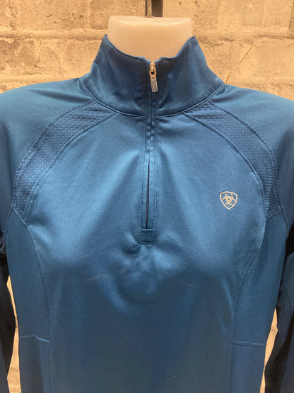 Ariat Tech LS 1/4 Zip Cobalt Blue M
