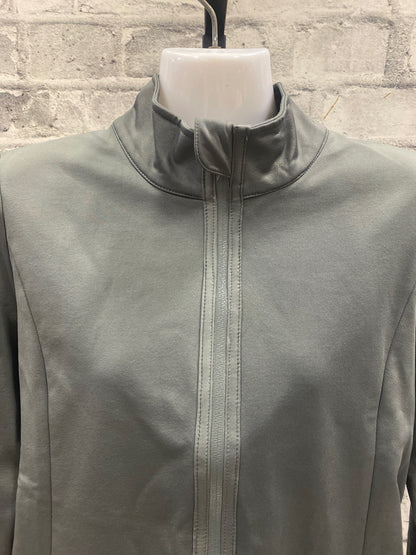 Alessandro Alabanese Platinum Zip Up Lightweight Jacket Grey L