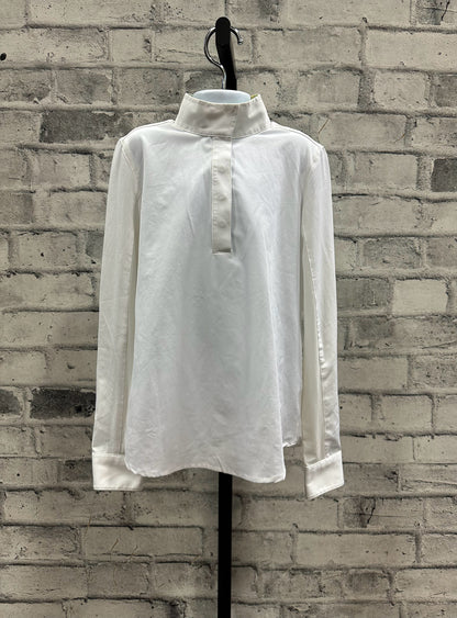 RJ Classics LS Show Shirt White Childrens M