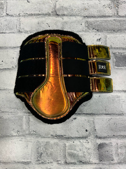 R&R Brushing Boots Metallic Yellow/Orange F