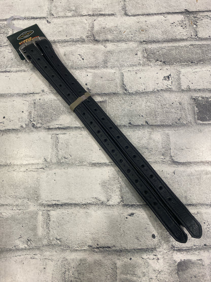 60" HDR Stirrup Leathers Black NEW