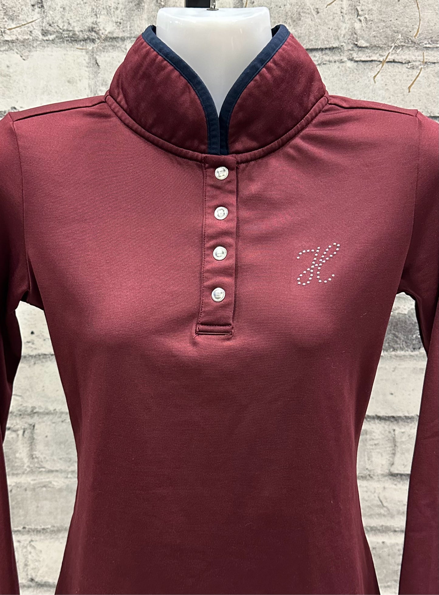 Harcour LS Thermal Shirt Burgundy XS