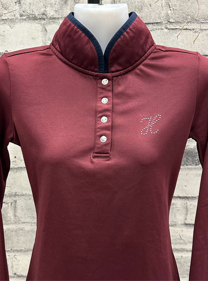 Harcour LS Thermal Shirt Burgundy XS