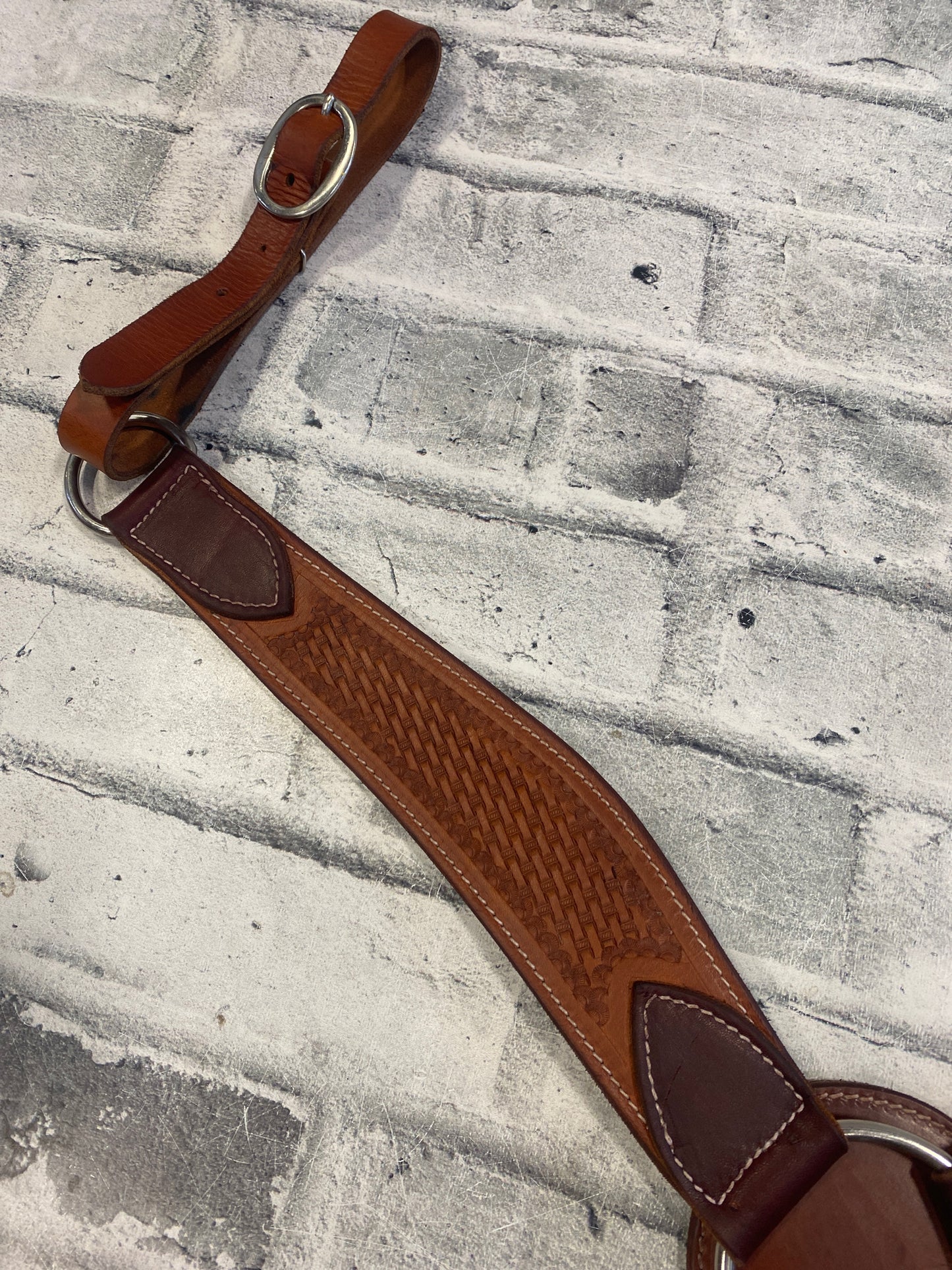 Basketweave Breast Collar Medium Oil