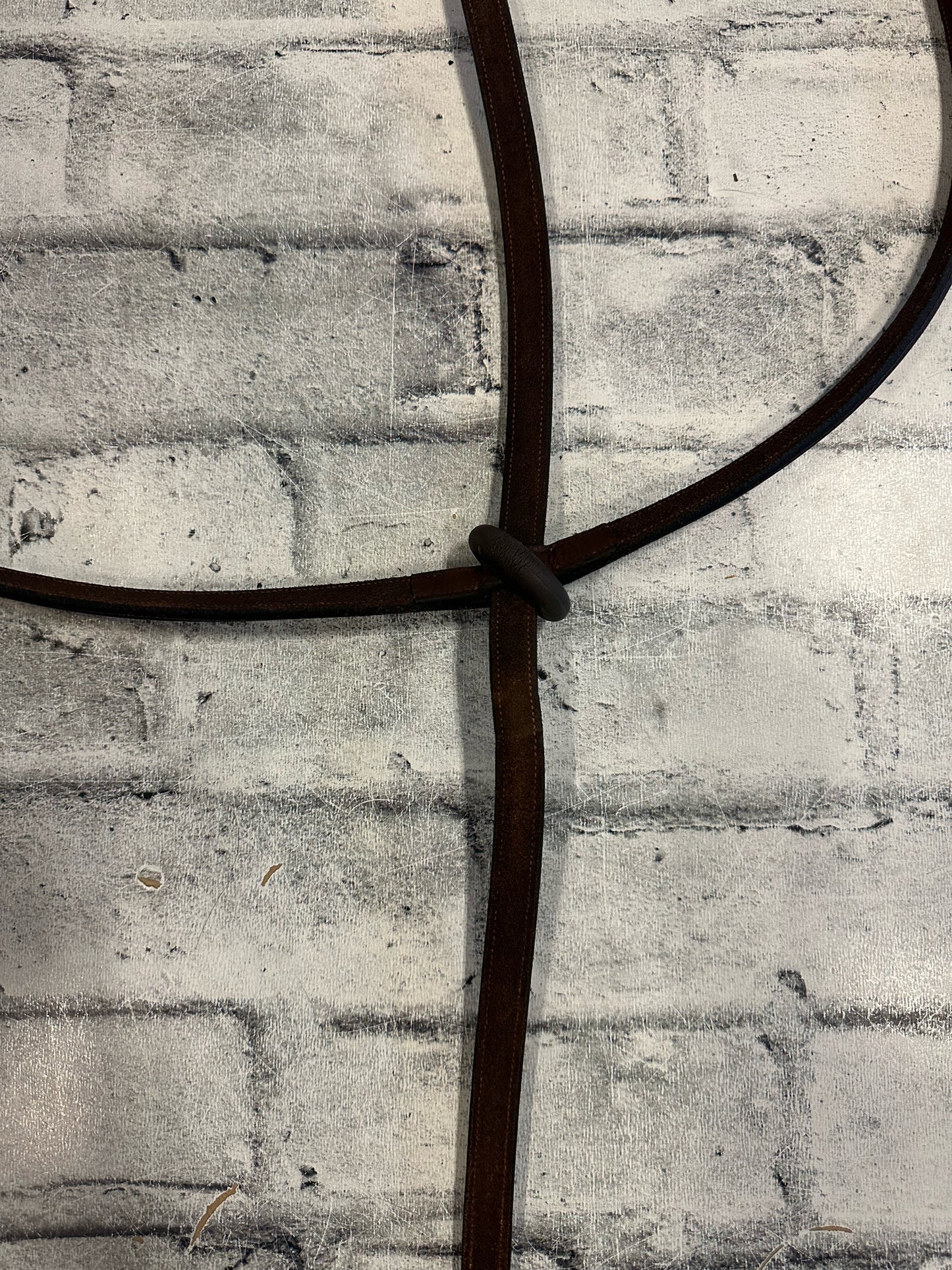 Fancy Stitch Raised Standing Martingale Brown XF