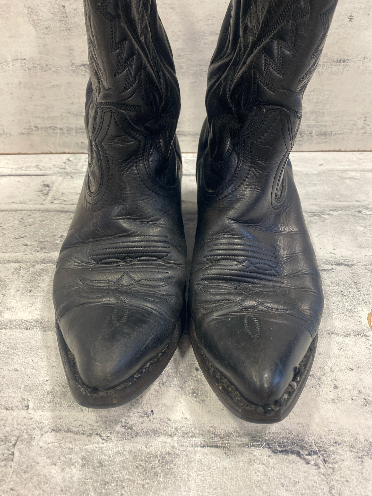Boulet Cowboy Boots Black 8.5