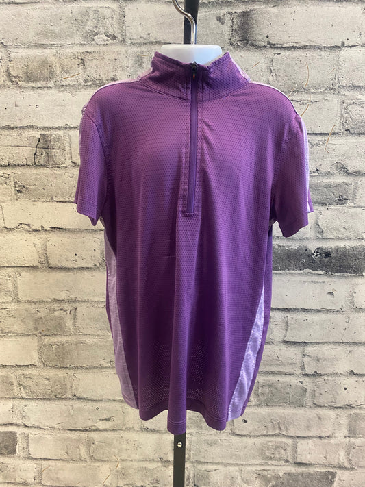 Kerrits 1/4 Zip SS Shirt Purple Childrens M