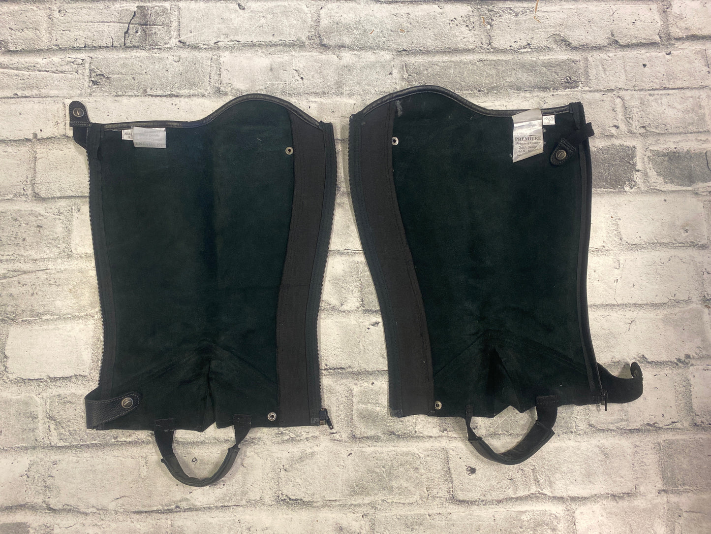 Premiere Leather Half Chaps Black S