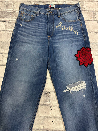 Ariat x Rodeo Quincy Straight Leg Capri Embroidered Jeans 30R