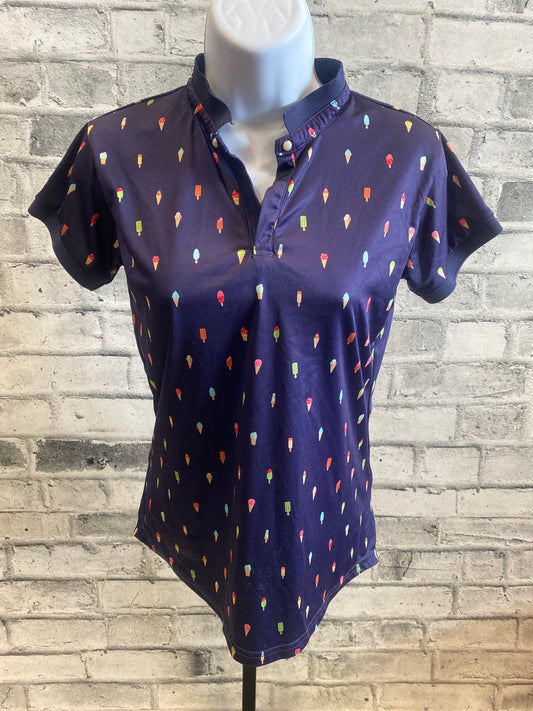 Spiced Equestrian SS Shirt Navy/Ice Cream S