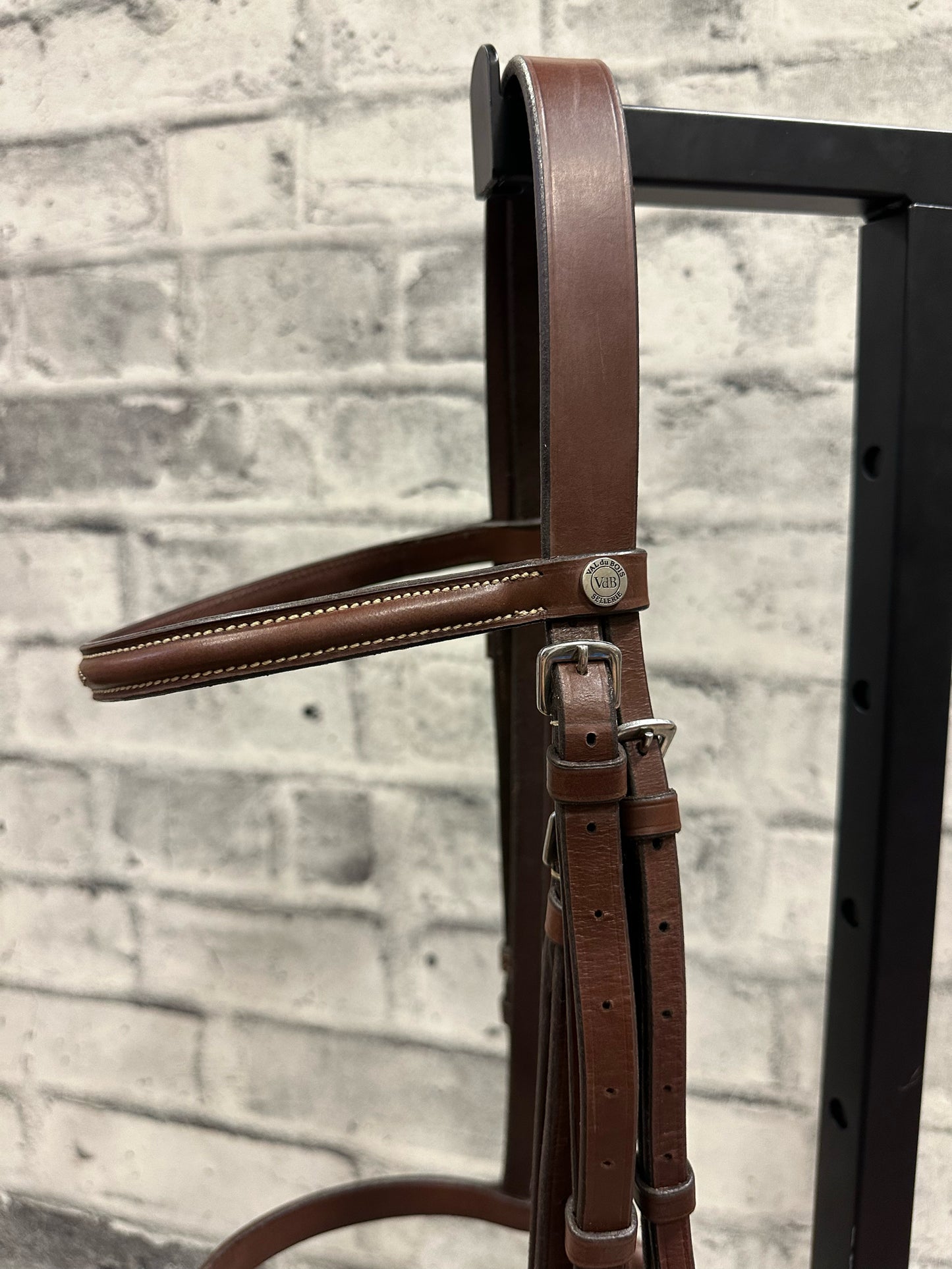 VDB Fancy Stitch Hunter Bridle Brown Cob + Reins