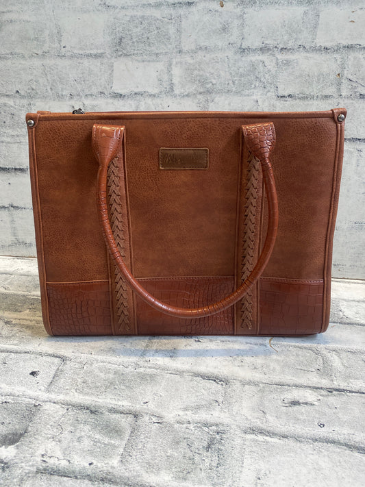 Wrangler Croc Print Leather Purse
