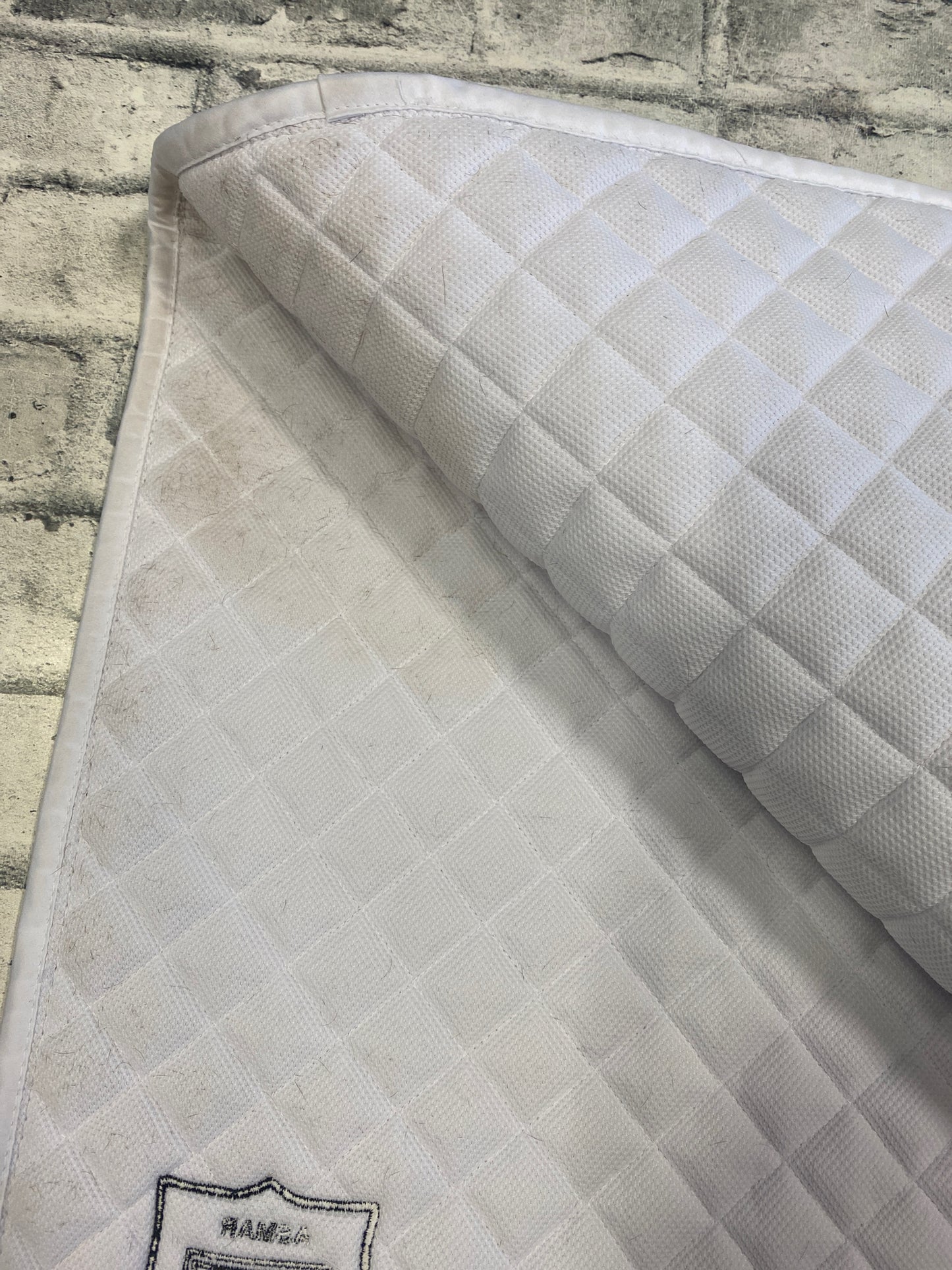Asmar Dressage Saddle Pad White/Black F