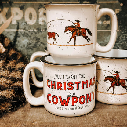 Christmas Cowpony Mug