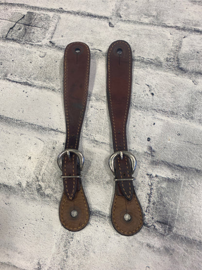 Reversible Spur Straps Brown/Dot