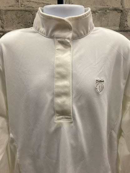 Elation LS Show Shirt White Childrens M