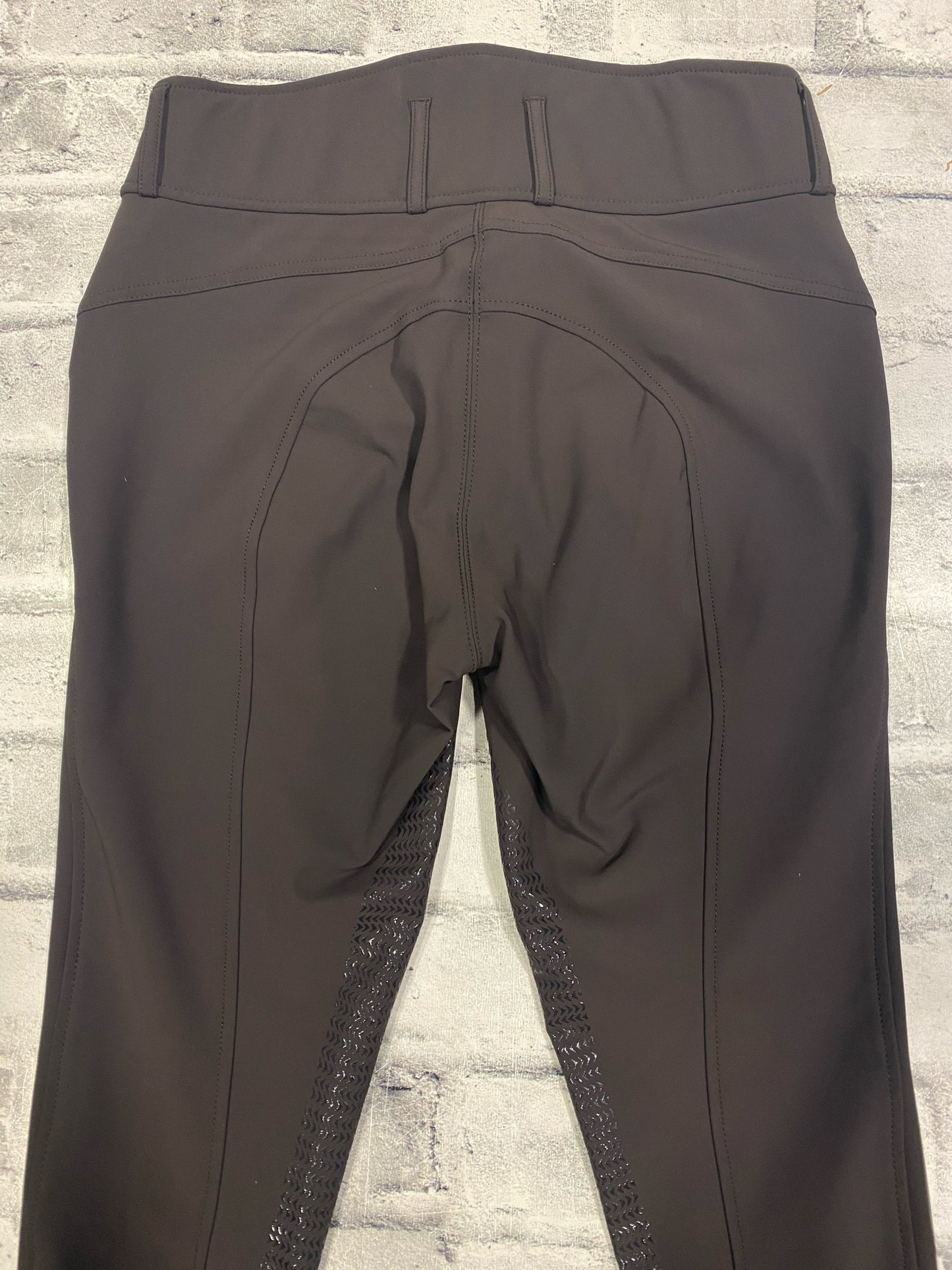 Elation Diamond Silicon Grip KP Breeches Brown 30R