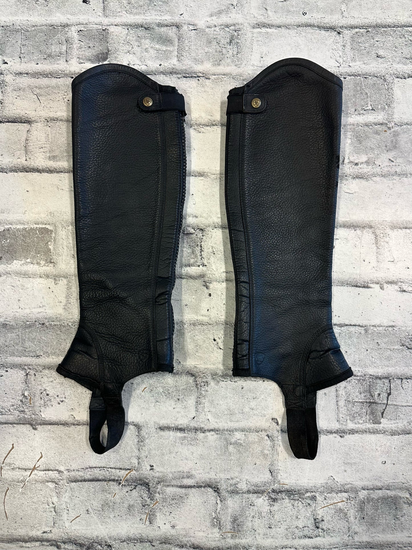 Ariat Leather/Suede Half Chaps - C 13" H 16"