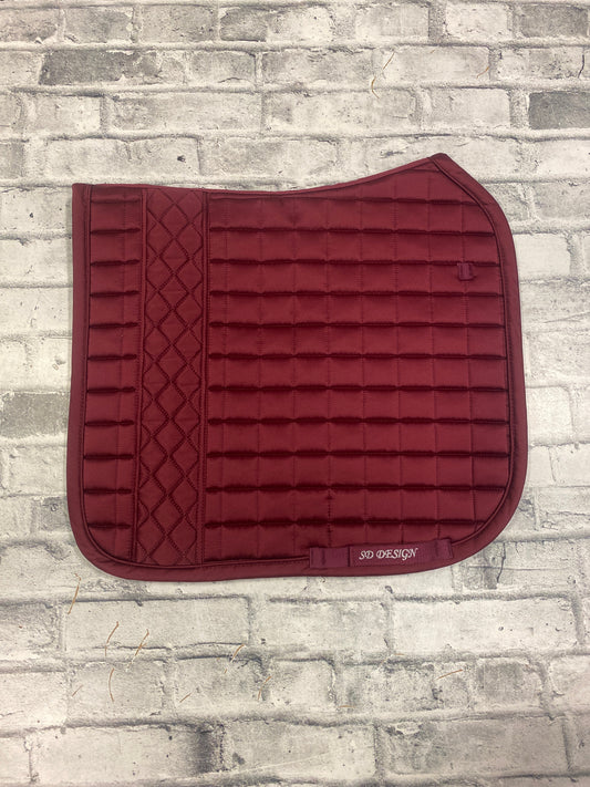 SD Design Dressage Pad Burgundy F