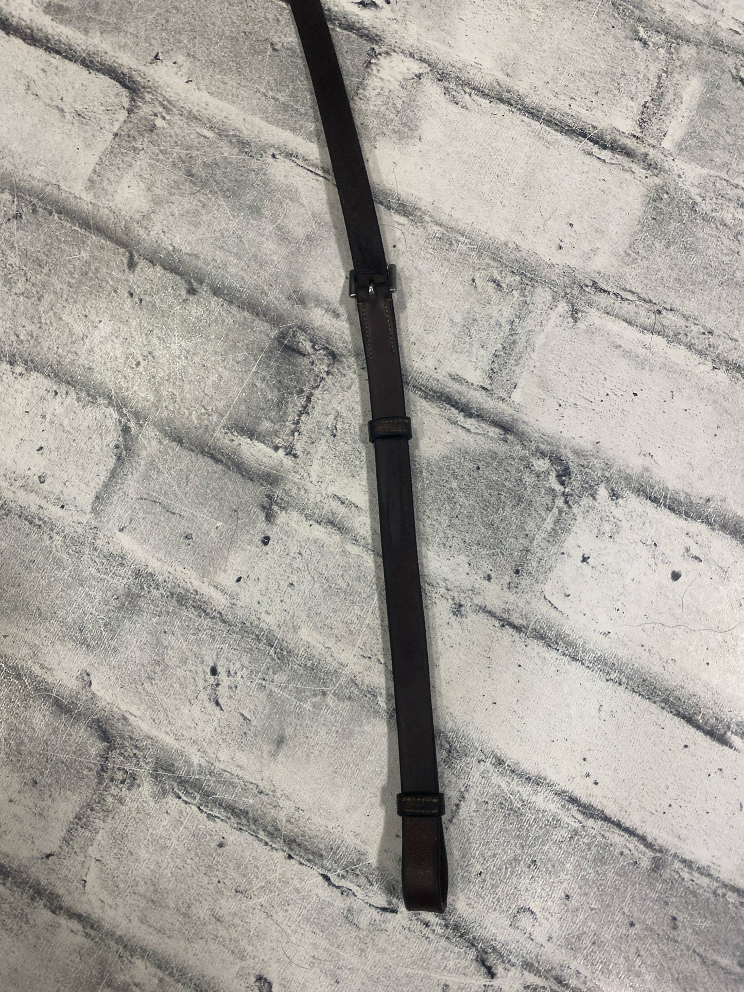 Fancy Stitch Raised Standing Martingale Brown F