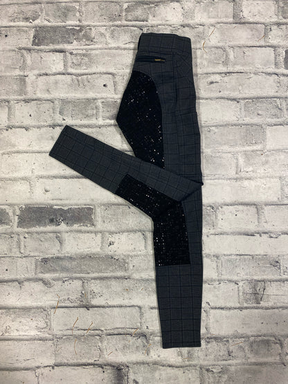Covalliero FS Pull On Riding Tights Black Plaid 26
