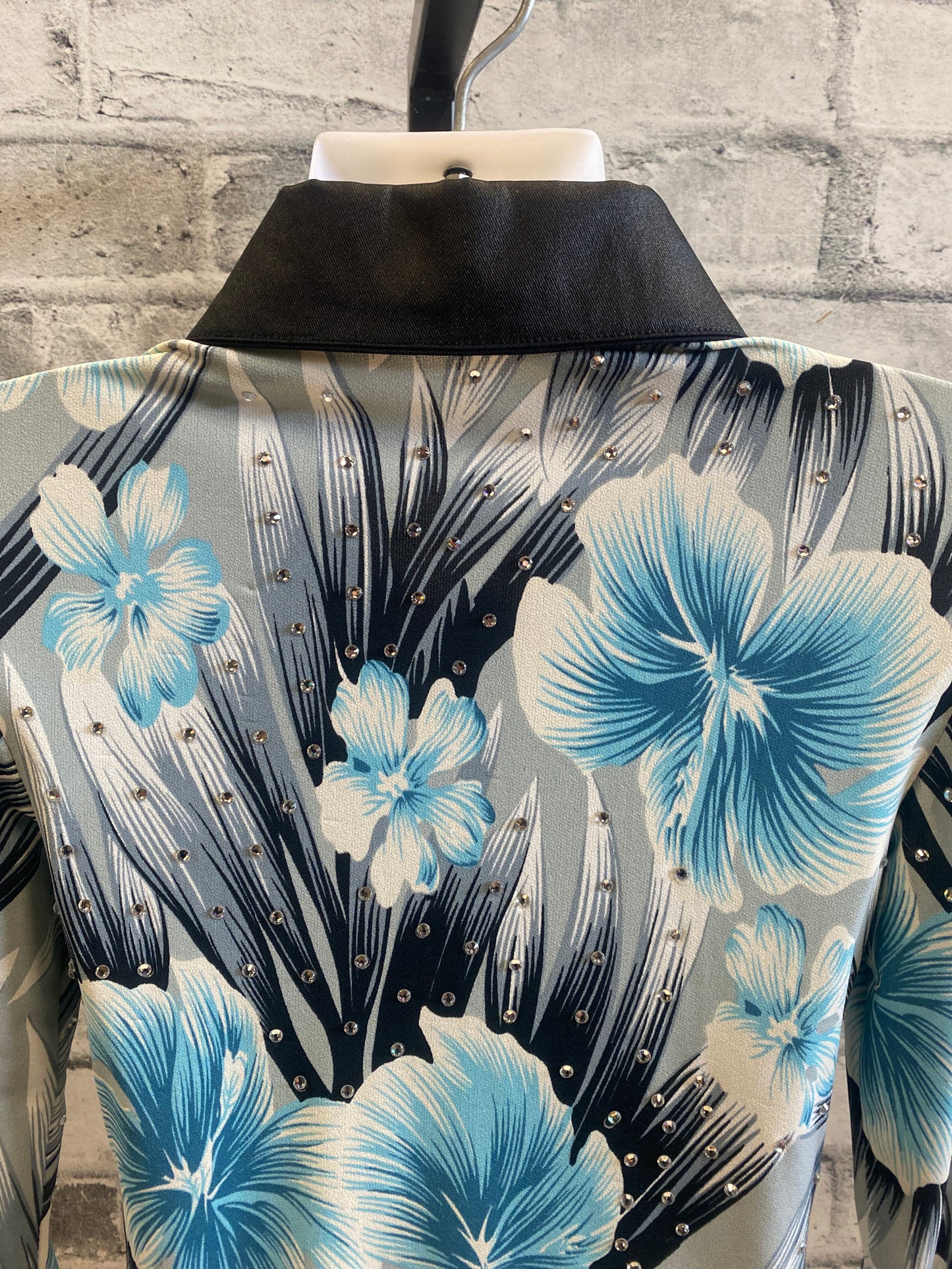 Showmanship Show Shirt Black/Floral 8