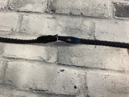 Joseph Sterling Brown Braided Leather Curb Reins