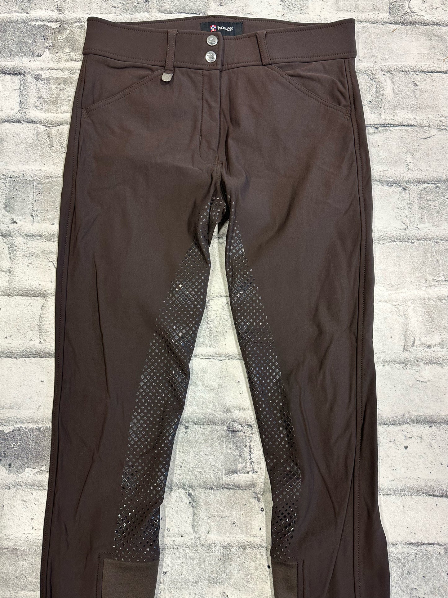 Horze FS Silicone Grip Breeches Brown 26