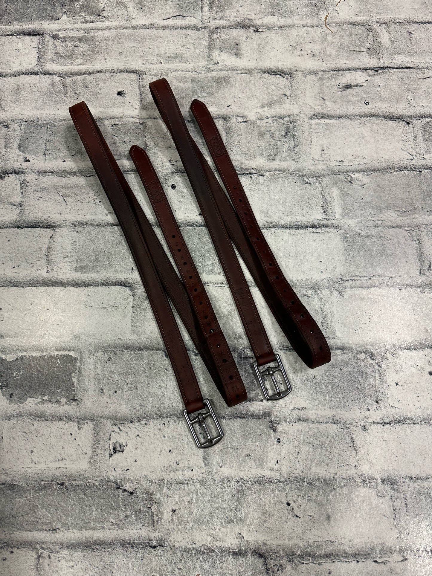52" CWD Stirrup Leathers Brown