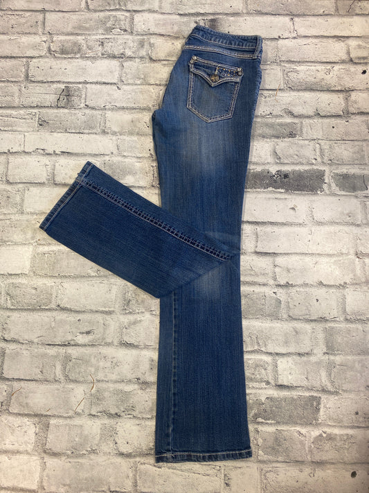 Rock 47 Ultra Low Rise Jeans Med Wash 7/8 x 34