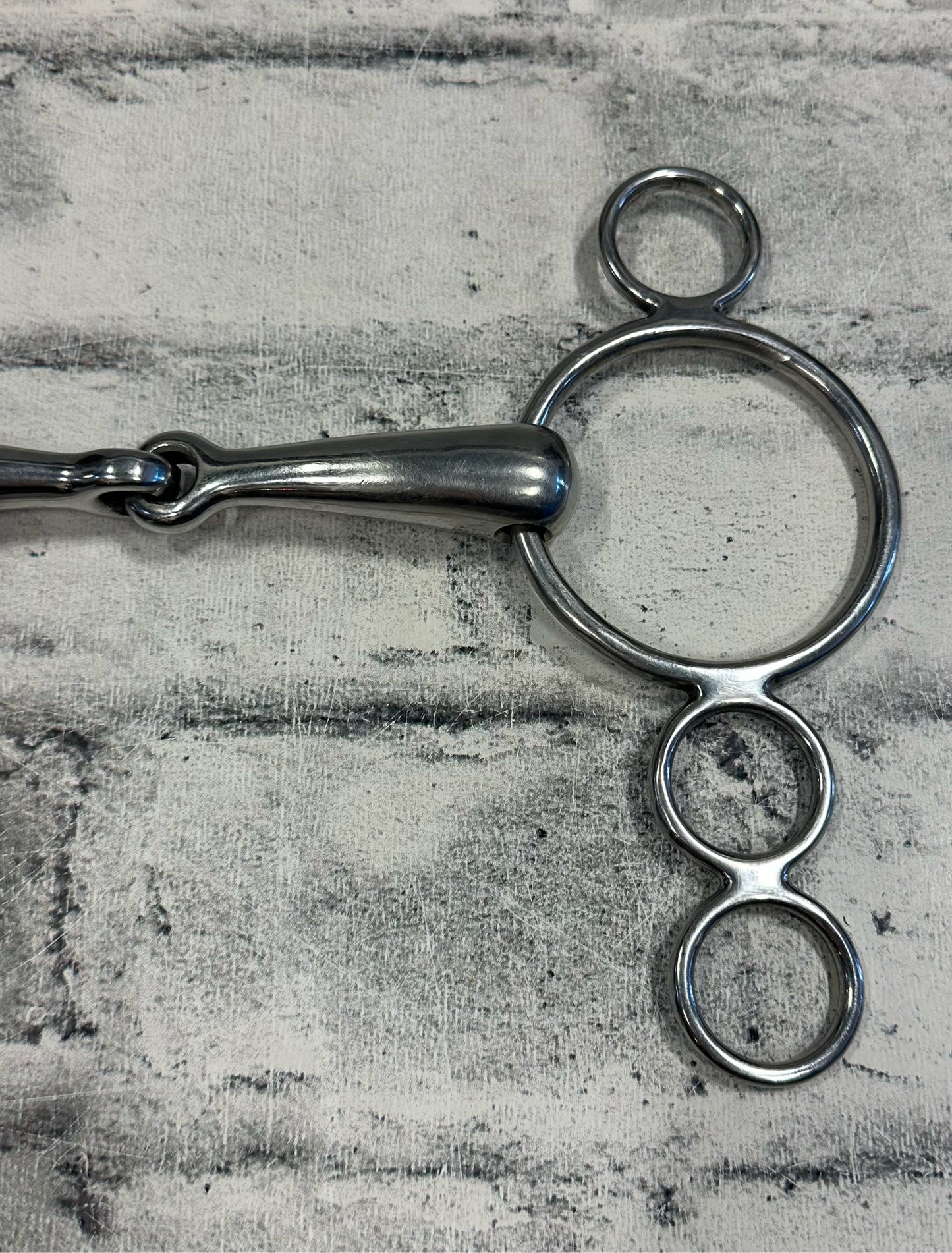 5.5" 3 Ring Elevator Snaffle Bit
