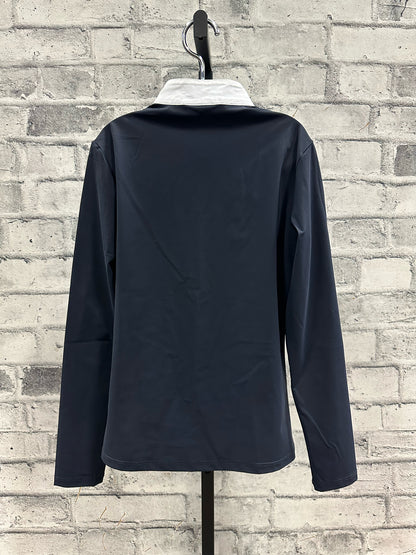 Cavalleria Toscana LS 1/4 Zip Shirt Navy Children's 12