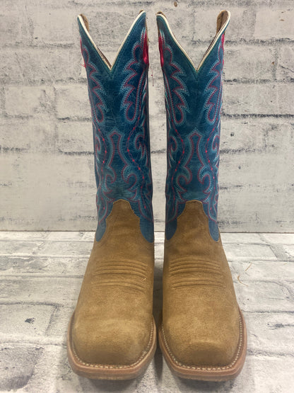 Ariat Futurity Western Boots Roughout/Teal 9.5B