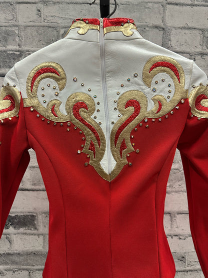 Strawberry Cactus Showmanship Jacket + Pants Red/White S