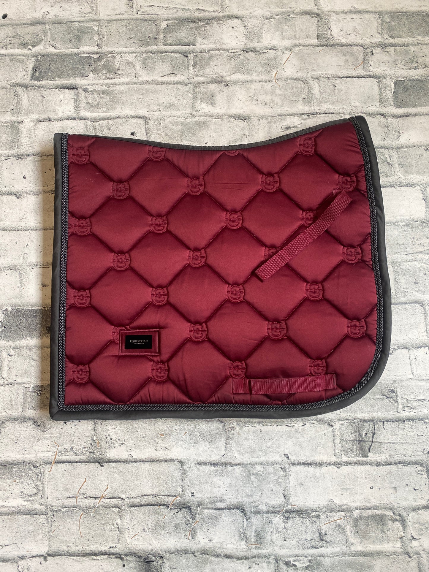 Equestrian Stockholm Dressage Pad Red Full