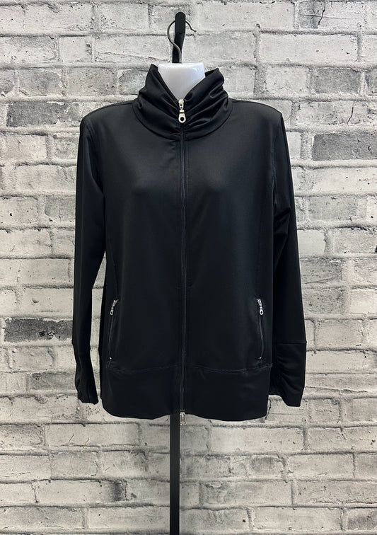 Asmar Zip Up Sweater Black L