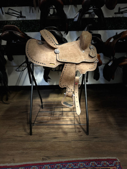 13" Double T Barrel Saddle - 7" Gullet