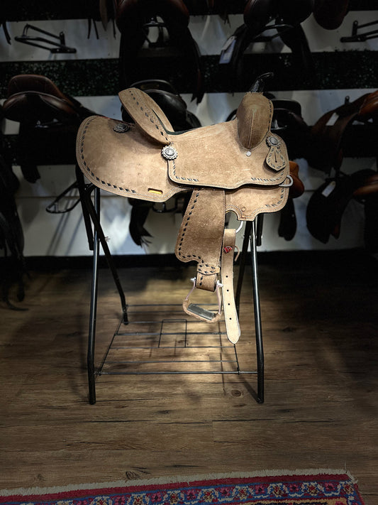 13" Double T Barrel Saddle - 7" Gullet
