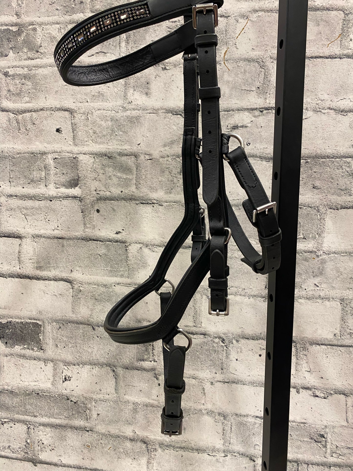 Rambo Micklem Bridle Black w/Rhinestone Browband F