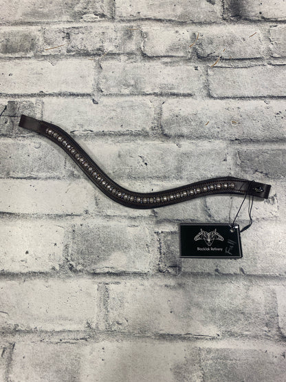 16" Black Jack Refinery U-Shaped Browband Brown w/ Bling NEW